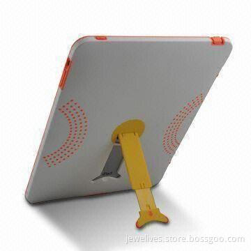 Case for Apple's iPad, Made of Silicone and Plastic Materials, OEM Orders Welcomed